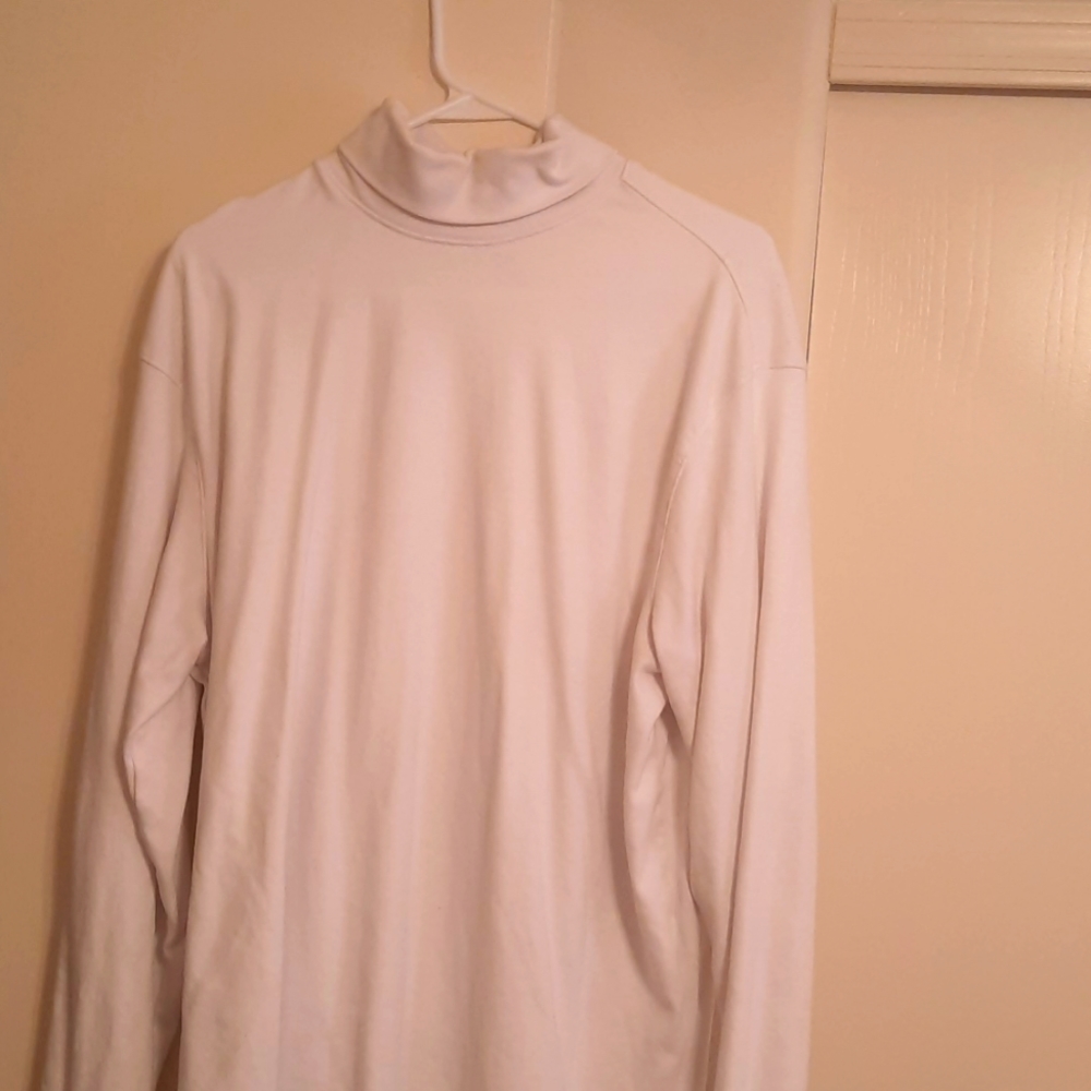 George's Full White Turtle Neck Shirt XL